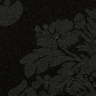 Tissu de décoration Jacquard Damasco 280 cm – noir | Reste 100cm, 