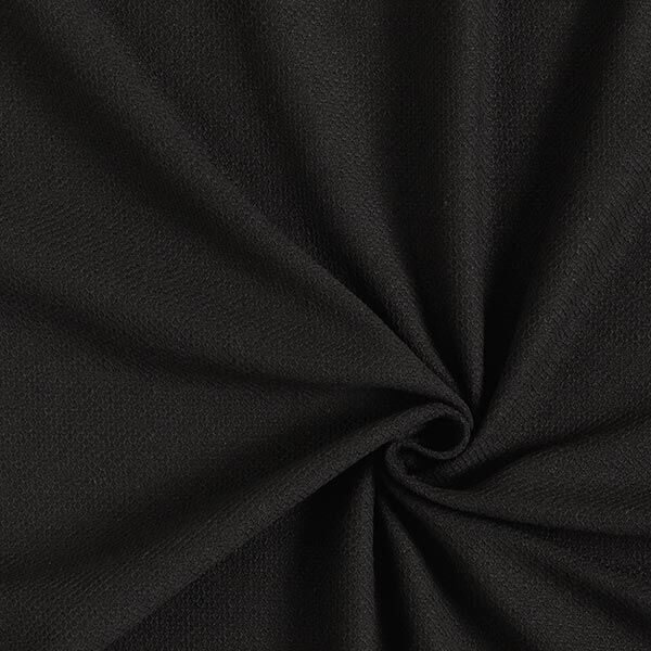 Coton piqué uni – noir,  image number 1