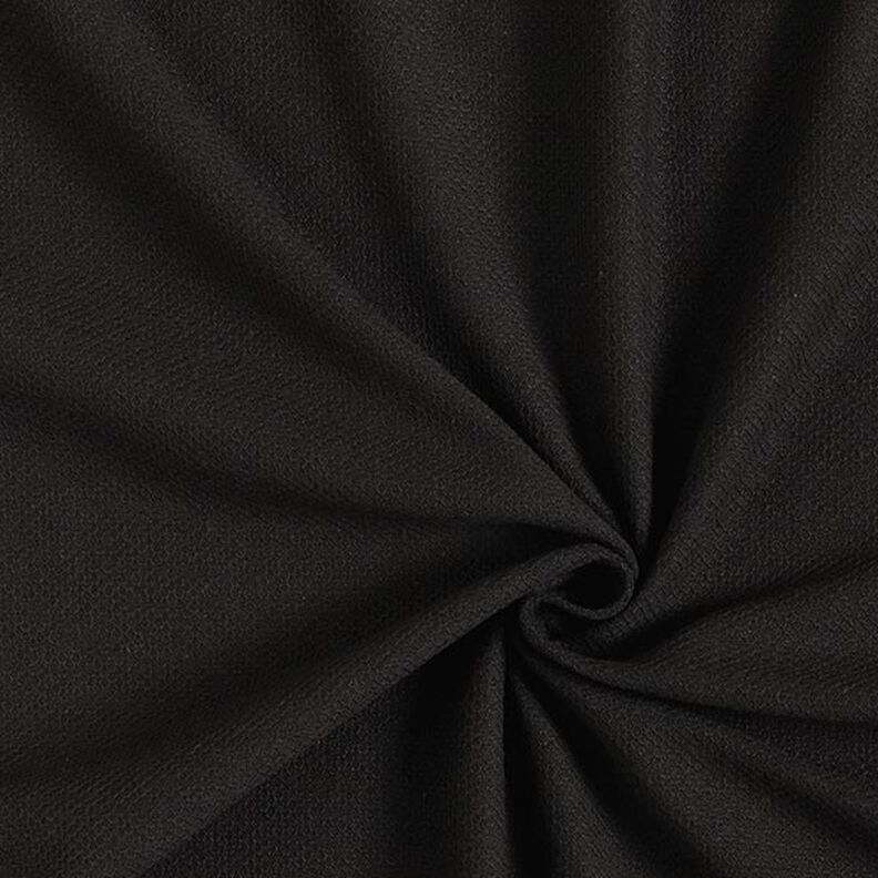 Coton piqué uni – noir,  image number 1