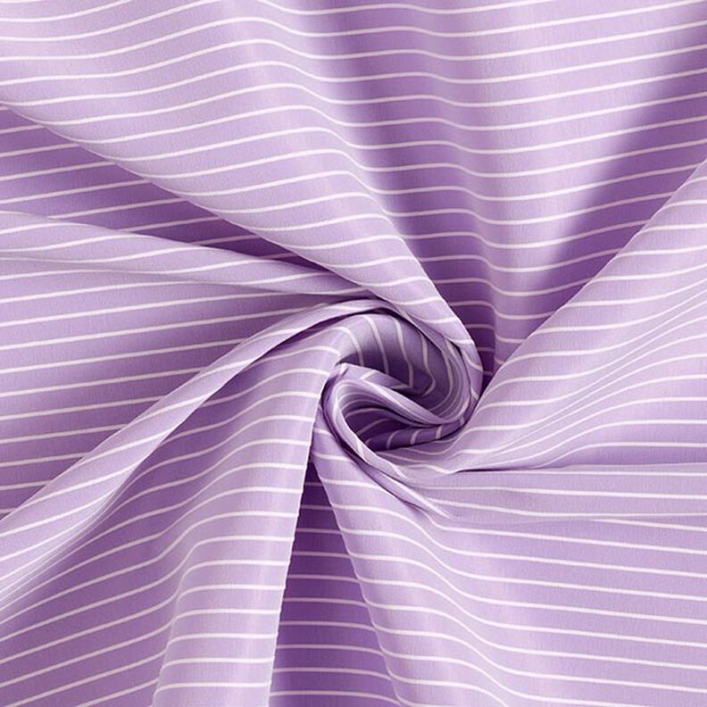 Tissu stretch à rayures horizontales élastique longitudinalement – violet pastel,  image number 3