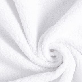 Tissu de revêtement Aspect peau de mouton – blanc, 