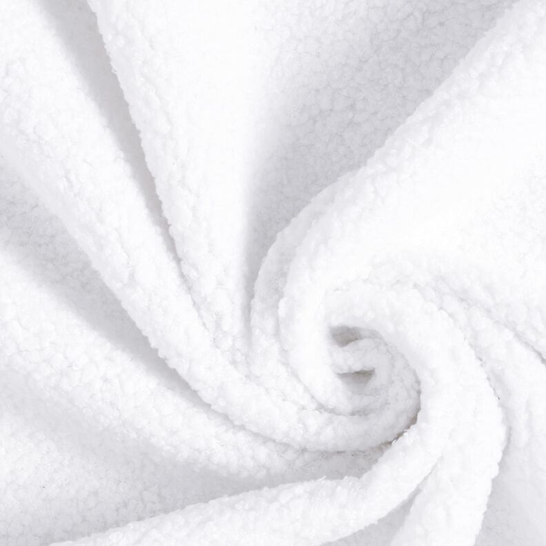 Tissu de revêtement Aspect peau de mouton – blanc, image number 1