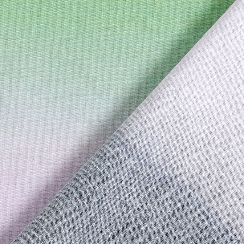 GOTS Batiste de coton Dégradé de couleurs coucher de soleil | TCC x LOOKS by Wolfgang Joop – vert,  image number 6