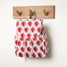 Coton enduit Carreaux avec fraises – rosé/rouge,  thumbnail number 7