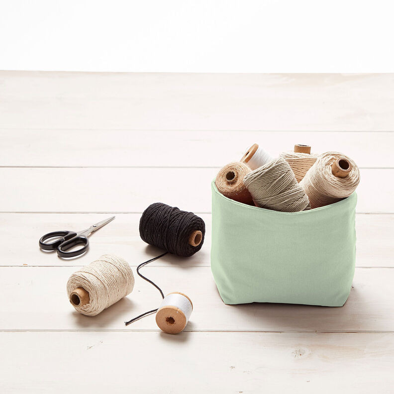 Tissu en coton Cretonne Uni – menthe clair,  image number 7