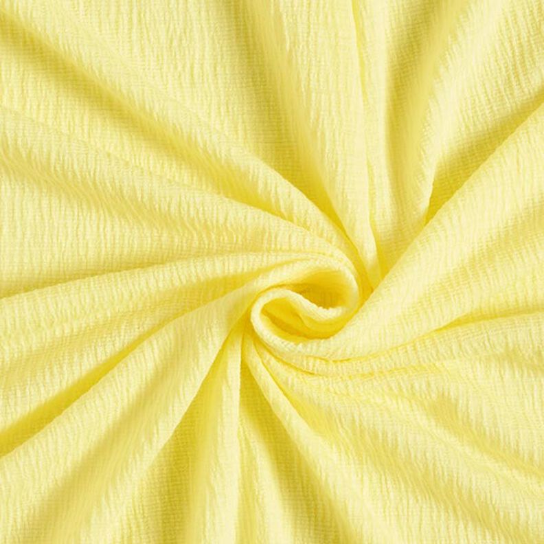 Jersey froissé Uni – jaune clair,  image number 1