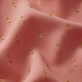 Tissu en viscose gouttes scintillantes – vieux rose, 