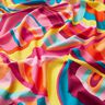 Voile de viscose-coton avec boucles abstraites – violet pastel/bleu aqua,  thumbnail number 2