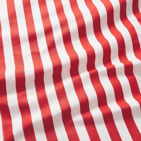 Extérieur Tissu pour chaise longue Rayures verticales 44 cm – rouge feu/blanc, 