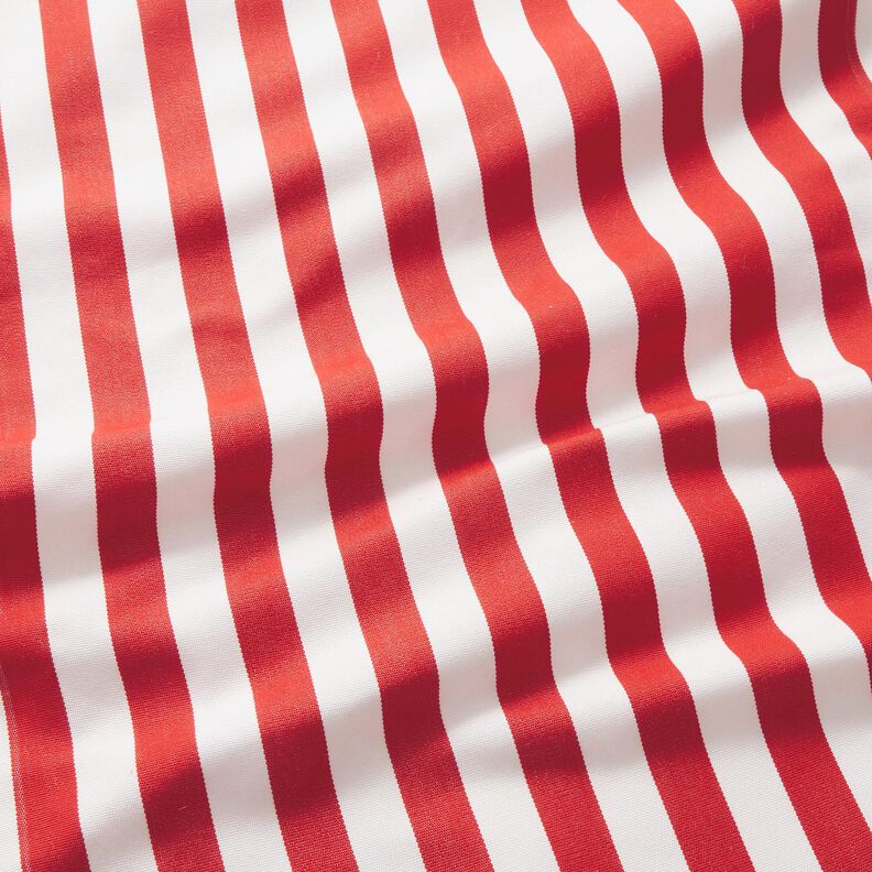Extérieur Tissu pour chaise longue Rayures verticales 44 cm – rouge feu/blanc,  image number 2