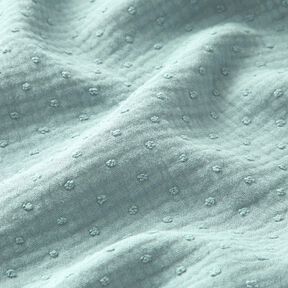 Tissu double gaze de coton dobby – menthe, 