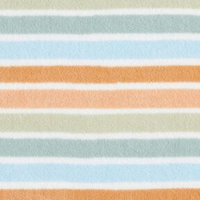 Polaire anti-boulochage rayures colorées – blanc/vert, 