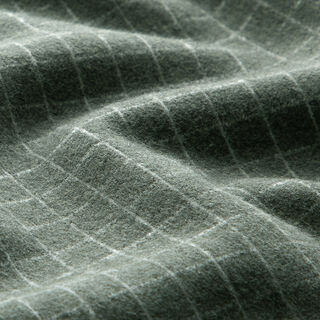 Maille jacquard brossée quadrillage – gris, 