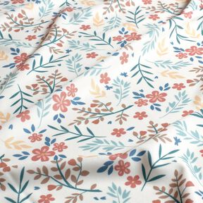 Tissus pour maillot de bain UPF50 Vrilles de fleurs – écru/or rose, 