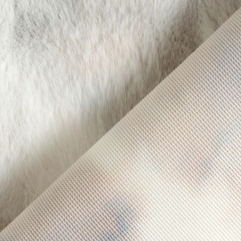 Fourrure synth&eacute;tique poils longs avec d&eacute;grad&eacute; de couleurs &ndash; argent,  image number 4