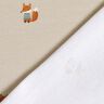 GOTS French Terry Sweat d’été Renard en pullover Impression numérique – amande,  thumbnail number 4