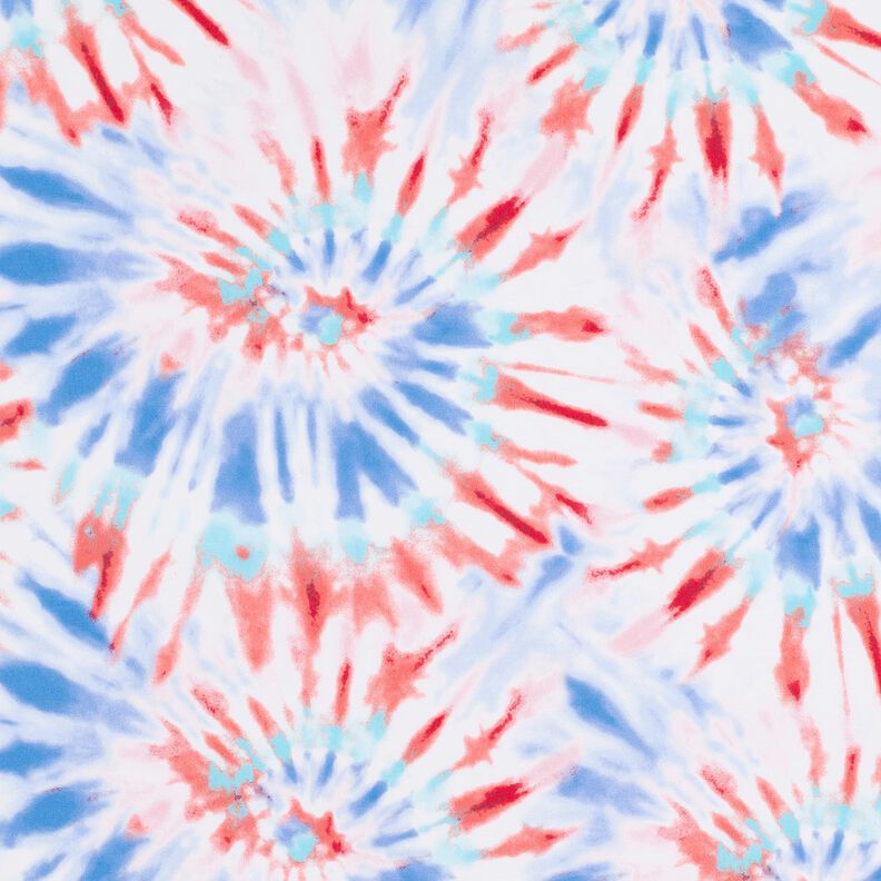 Tissus pour maillot de bain Batik mandala – blanc/chili,  image number 6