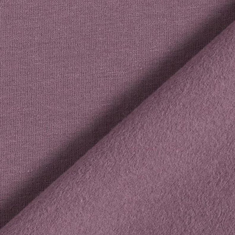 Molleton coton léger uni – aubergine,  image number 5