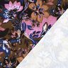 French Terry Sweat d’été Fleurs peintes Impression numérique – indigo/brun-marron,  thumbnail number 4