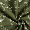 Tissu de décoration Canvas Chiens – pin foncé/crème,  thumbnail number 3