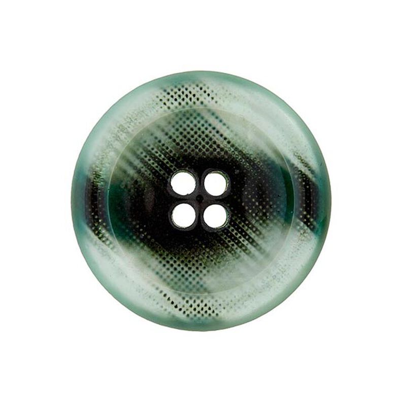 Bouton polyester 4 trous – vert clair/noir,  image number 1