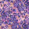Satin de coton fleurs aquarelles Impression num&eacute;rique | Poppy Fabrics &ndash; noix de cajou/lilas,  thumbnail number 1
