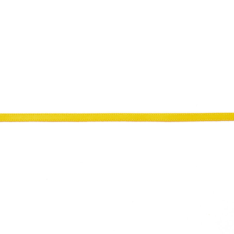 Ruban de satin [3 mm] – jaune soleil,  image number 1