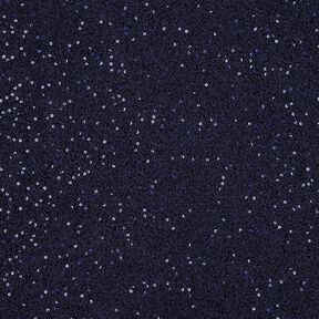 Tricot Bouclé Paillettes Uni | Poppy Fabrics – bleu nuit, 