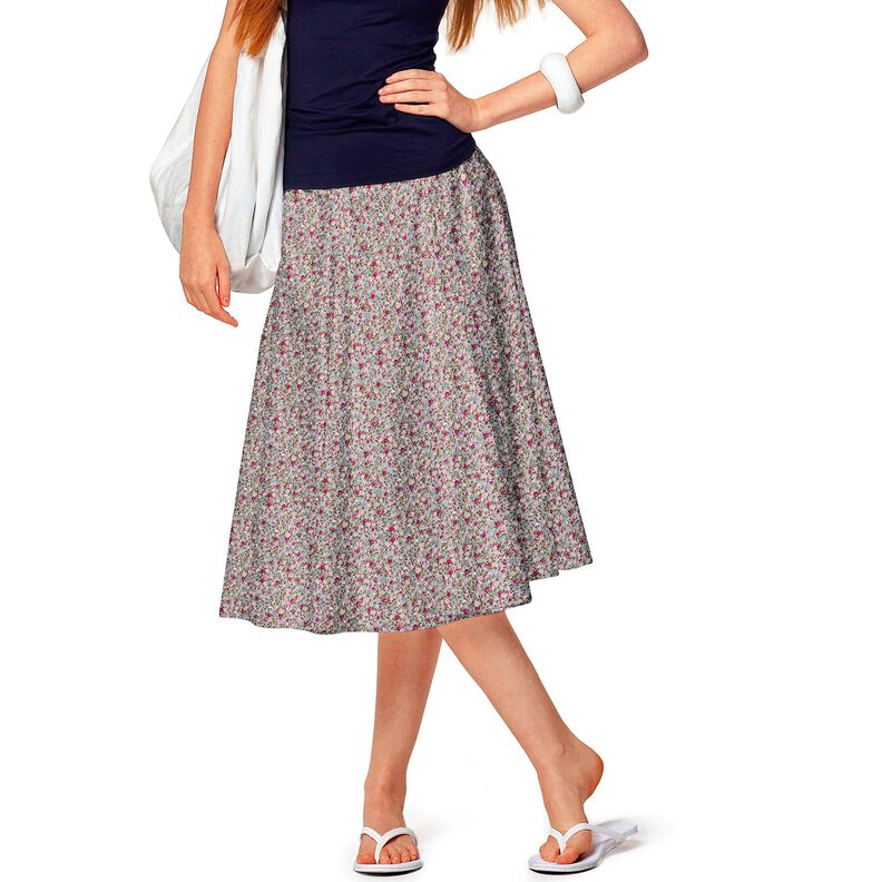 Popeline coton Mer de roses – bleu ciel/rose clair, image number 5