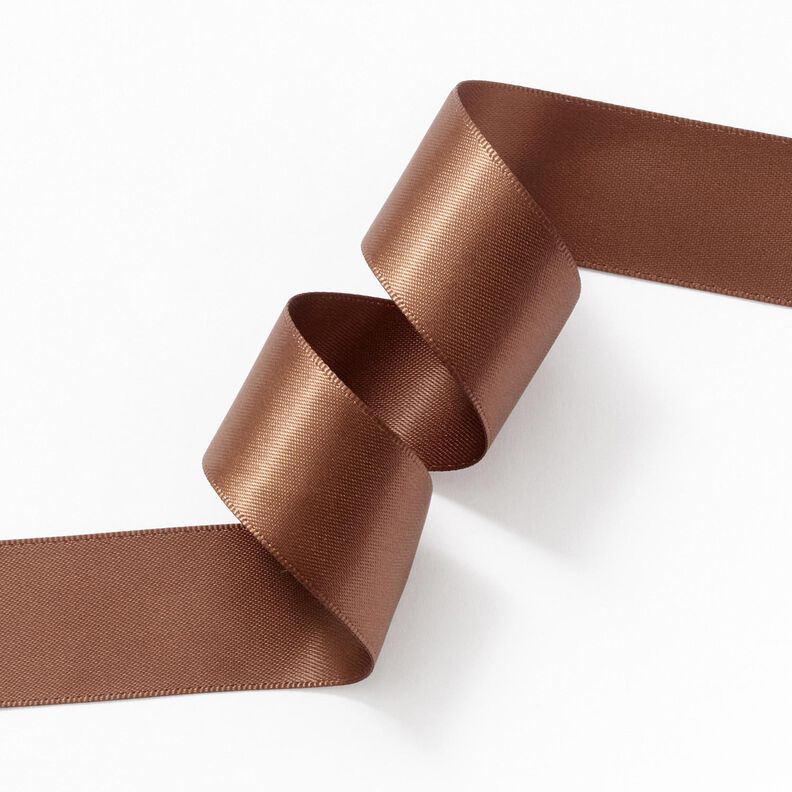 Ruban de satin [25 mm] – marron moyen,  image number 3