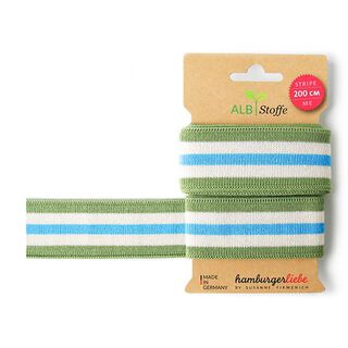 GOTS Rubans jacquard Bio STRIPE ME COLLEGE [200 cm | 3,5 cm] | Albstoffe | Hamburger Liebe, 