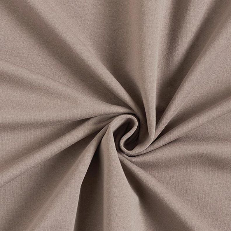 French Terry léger uni – taupe,  image number 1
