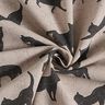 Tissu de décoration Semi-panama Chats – noir,  thumbnail number 3