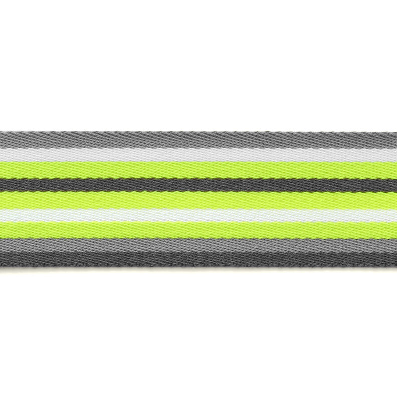 Sangle de sac fluo [ 40 mm ] – jaune fluo/gris,  image number 3