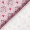 Tissu en coton Cretonne Chevaux et cœurs roses – rose,  thumbnail number 4