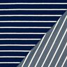 Jersey éponge rayures – bleu nuit/ivoire,  thumbnail number 4