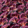 Tissu de décoration Canvas Blumenfächer – noir/rose vif,  thumbnail number 2