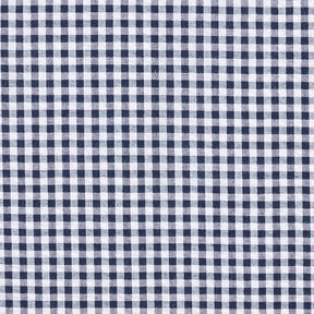 Seersucker Mélange coton à carreaux Vichy – bleu marine, 