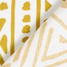 Tissu de décoration Canvas Ethno – moutarde/blanc,  thumbnail number 4