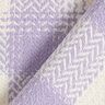 Tissu pour manteau Coton mélangé à carreaux – mauve/ivoire,  thumbnail number 4