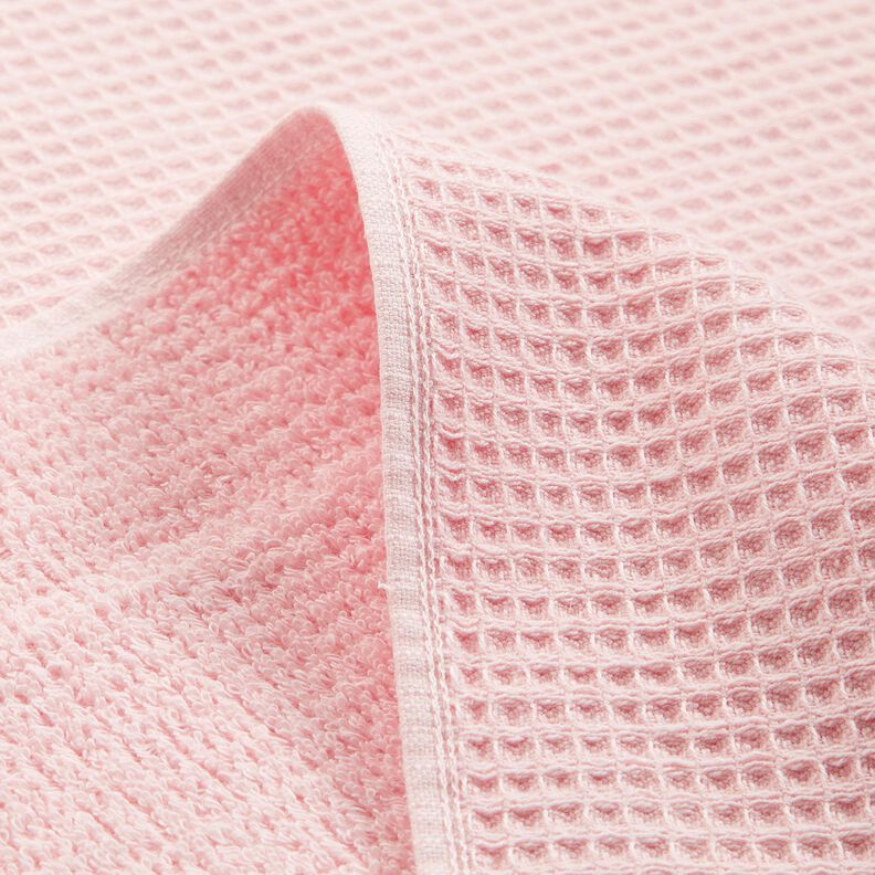 Tissu éponge/Nid d’abeille Uni – rosé,  image number 5