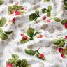 Tissu de décoration Panama Fraises – blanc/carmin,  thumbnail number 2