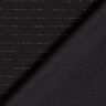 Tissu pour pantalon extensible à rayures pailletées – noir/argent métallisé,  thumbnail number 4