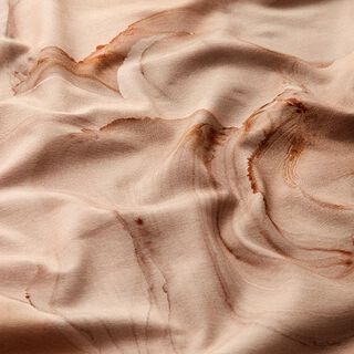 Jersey coton Lignes abstraites – marron clair, 