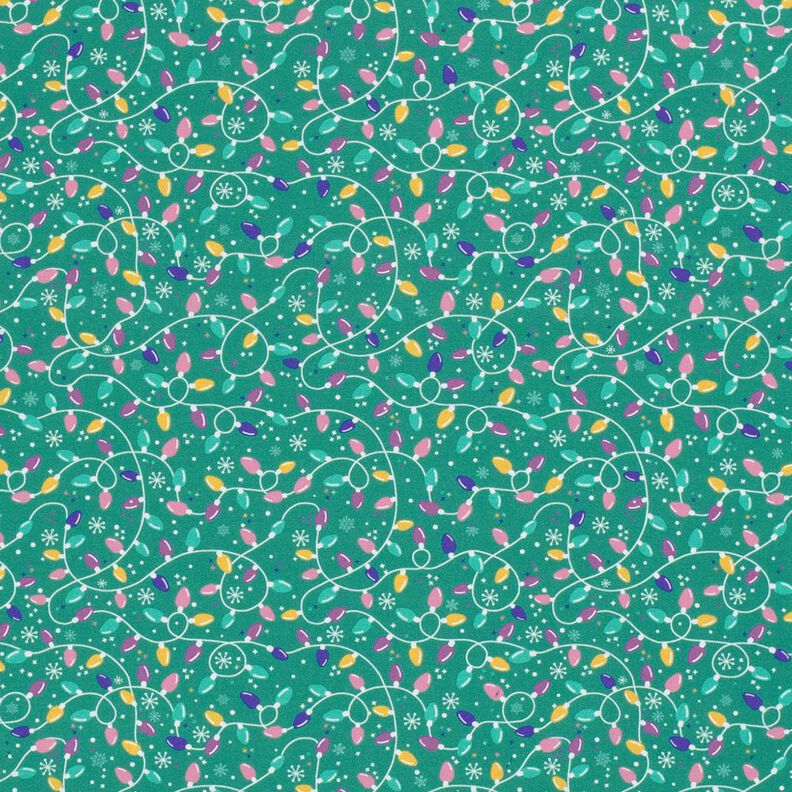 Tissu en coton Popeline guirlande lumineuse – eucalyptus/lavande, image number 1