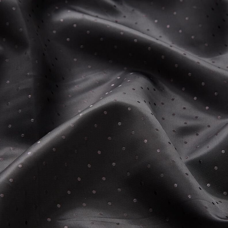 Tissu de doublure Jacquard Pois – bleu nuit,  image number 2
