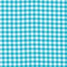 Tissu coton vichy – turquoise clair,  thumbnail number 1