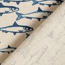 Tissu de décoration Semi-panama Banc de poissons – nature/bleu marine,  thumbnail number 4