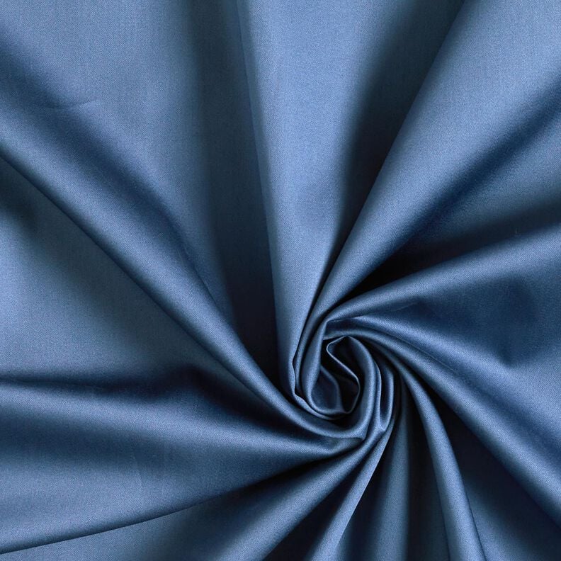 Satin de coton Uni – bleu jean,  image number 1