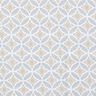 Tissu en coton Popeline Cercles de leurs – blanc/vert,  thumbnail number 1